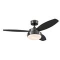 Westinghouse Alloy 42" 3-Blade Gun Metal Indoor Ceiling Fan w/LED Light Fixture 7221500